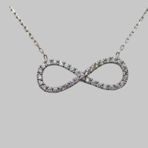 Gümüş Sonsuzluk Kolye - Görsel 4