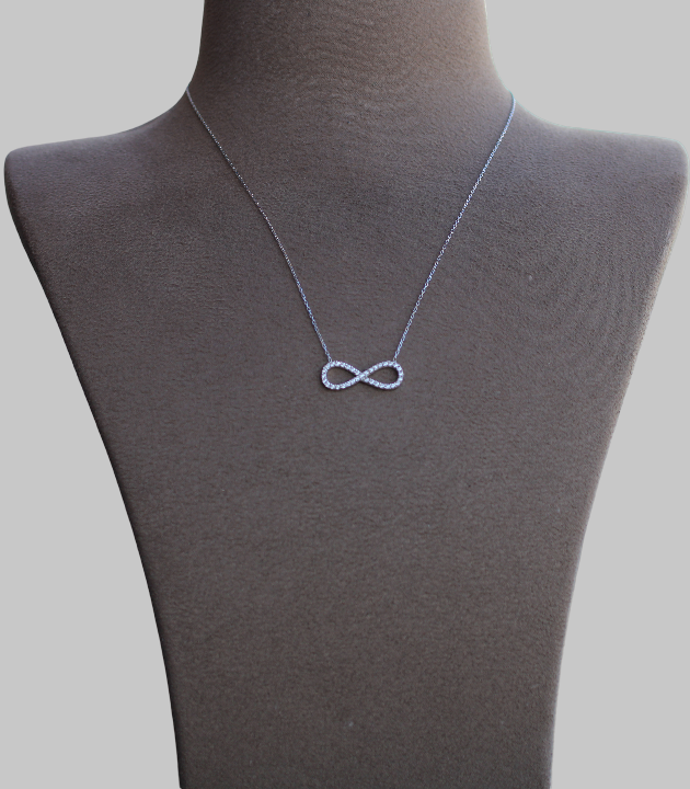 Gümüş Sonsuzluk Kolye - Görsel 2