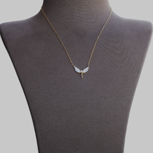 Gümüş Melek Kanat Kolye - Görsel 3