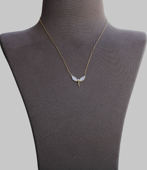 Gümüş Melek Kanat Kolye - Görsel 3