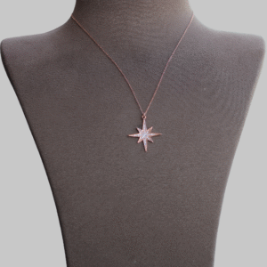 Gümüş Kutup Yıldızı Kolye - Görsel 3