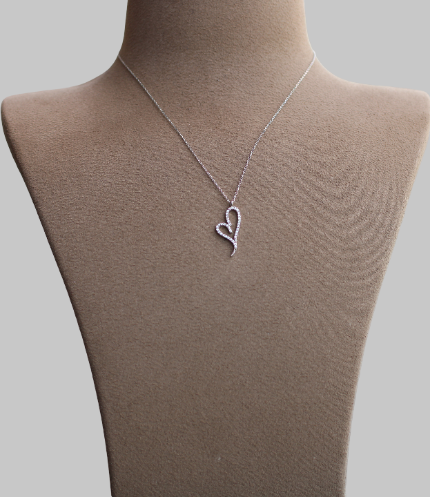 Gümüş Kalp Kolye - Görsel 2
