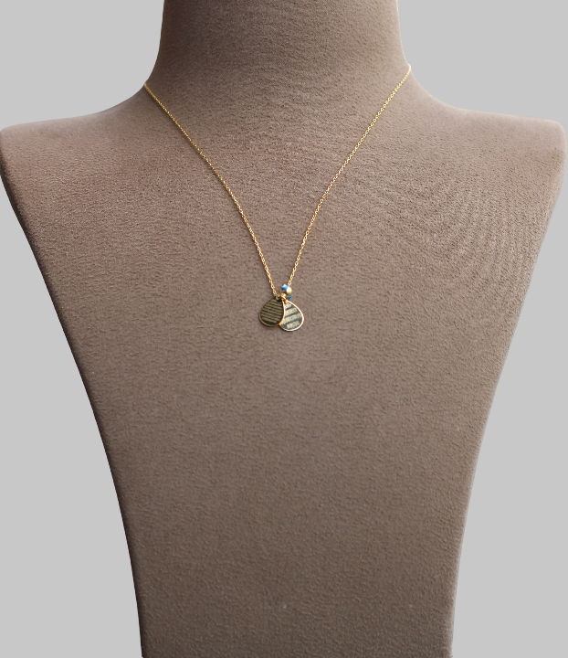 Gümüş Damla Ayetel Kürsi Kolye - Görsel 1