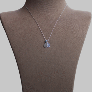 Gümüş Damla Ayetel Kürsi Kolye - Görsel 2