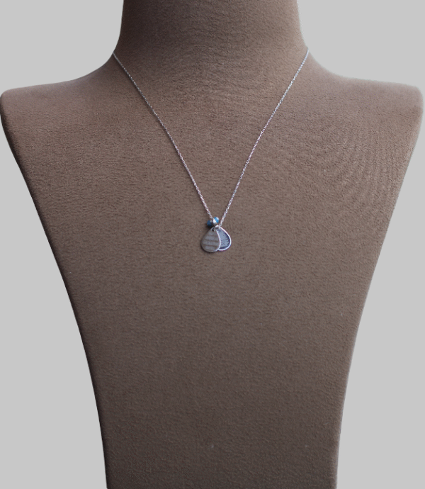 Gümüş Damla Ayetel Kürsi Kolye