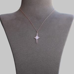 Gümüş Kuzey Yıldızı Kolye - Görsel 3