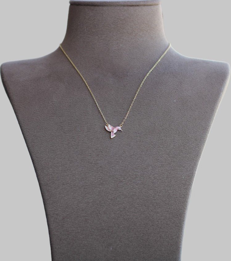 Gümüş Arı Kuşu Kolye - Görsel 8