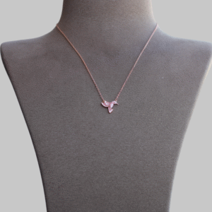 Gümüş Arı Kuşu Kolye - Görsel 9