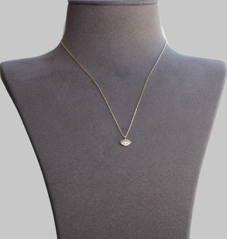 Gümüş Göz Kolye - Görsel 1