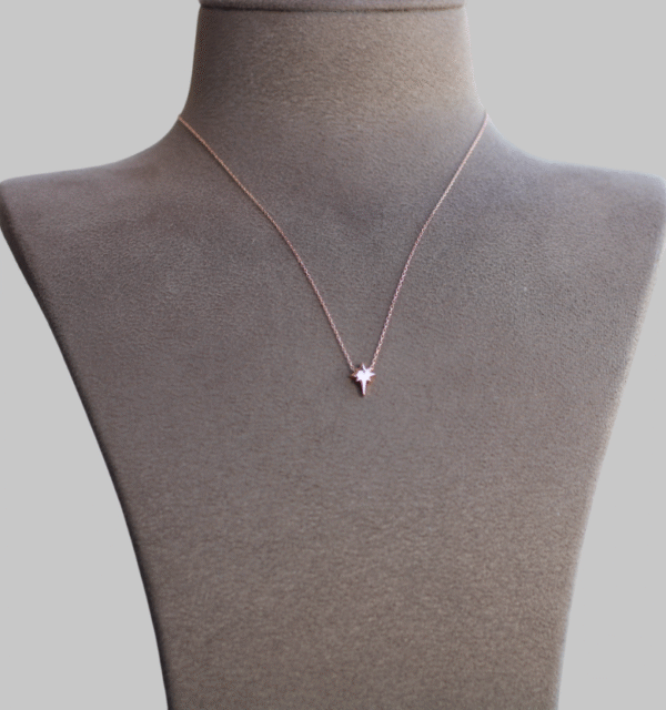 Gümüş Minimal Kuzey Yıldızı