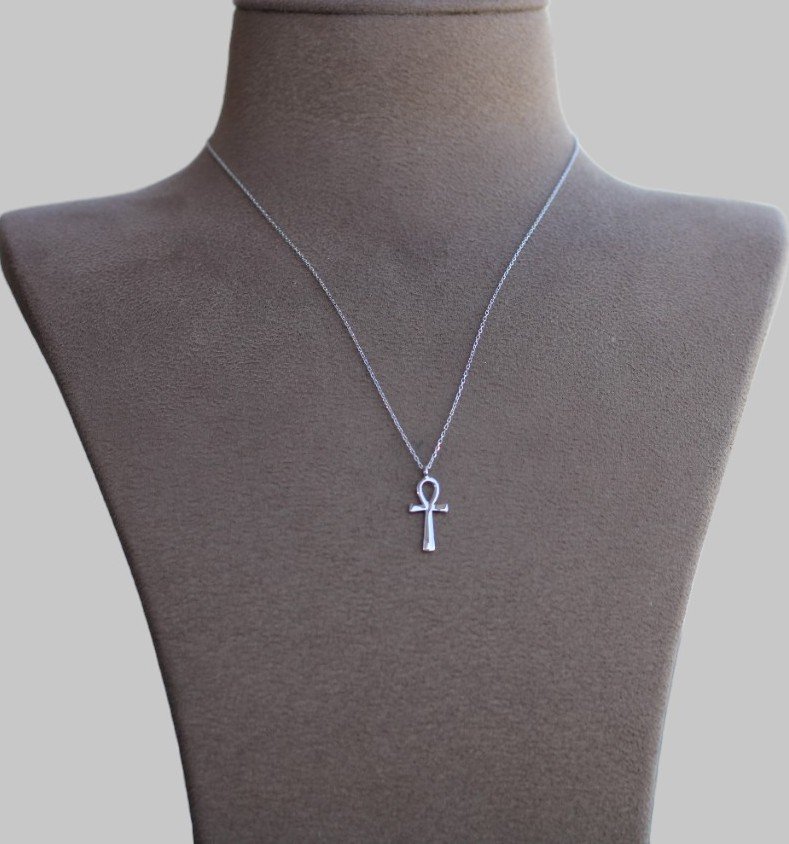 Gümüş Ankh Sembolü Kolye - Görsel 2