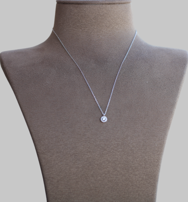 Gümüş Taşlı Kolye