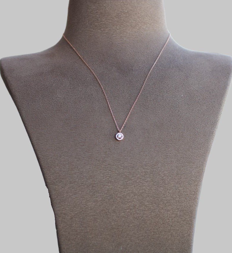 Gümüş Taşlı Kolye - Görsel 3