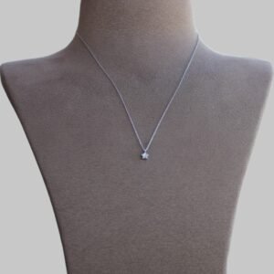 Gümüş Mine Taşlı Yıldız Kolye - Görsel 2