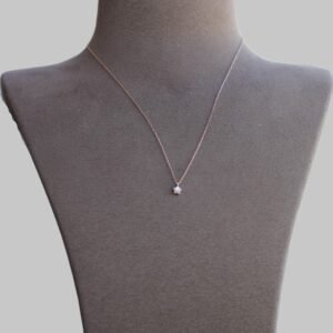 Gümüş Mine Taşlı Yıldız Kolye - Görsel 3