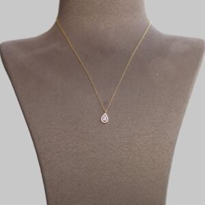 Gümüş Damla Taş Kolye