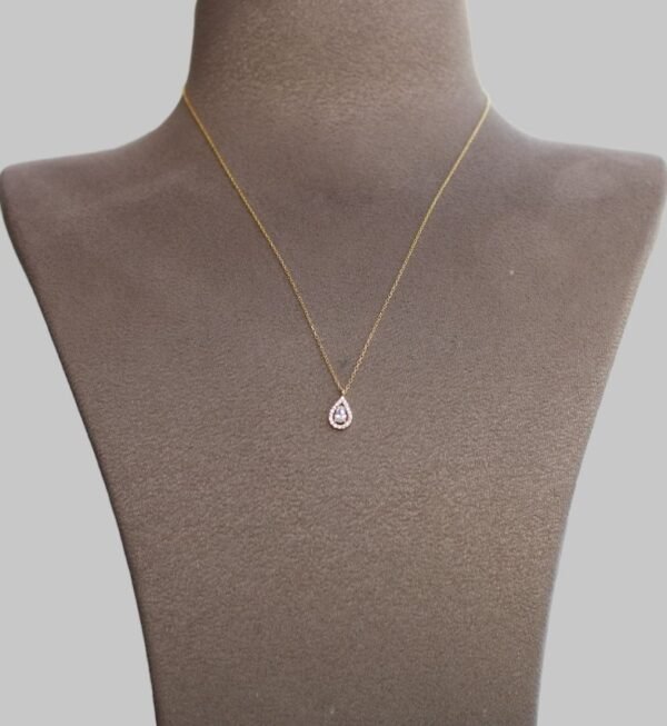 Gümüş Damla Taş Kolye