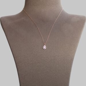 Gümüş Damla Taş Kolye - Görsel 3