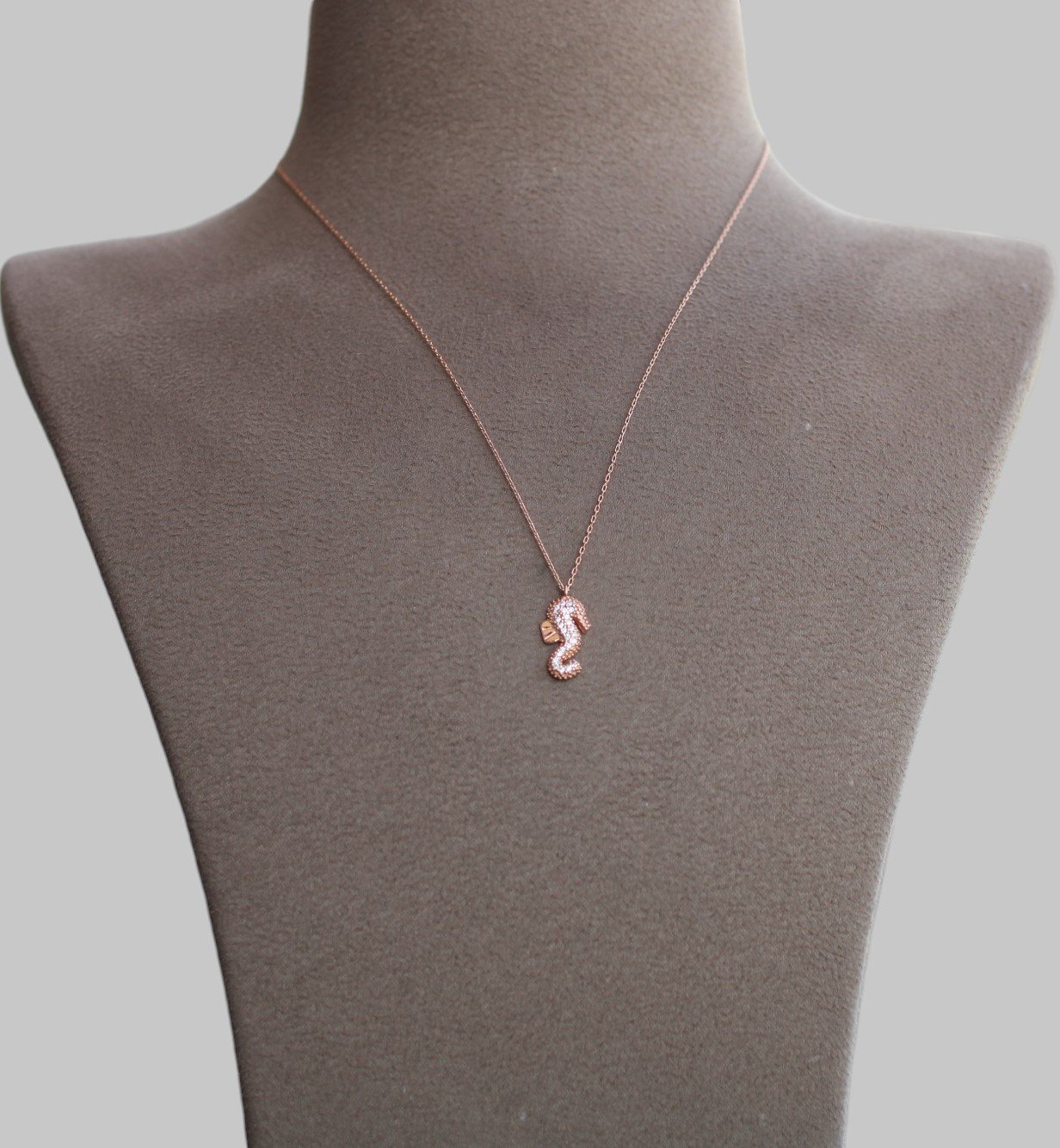 Gümüş Deniz Atı Kolye - Görsel 2