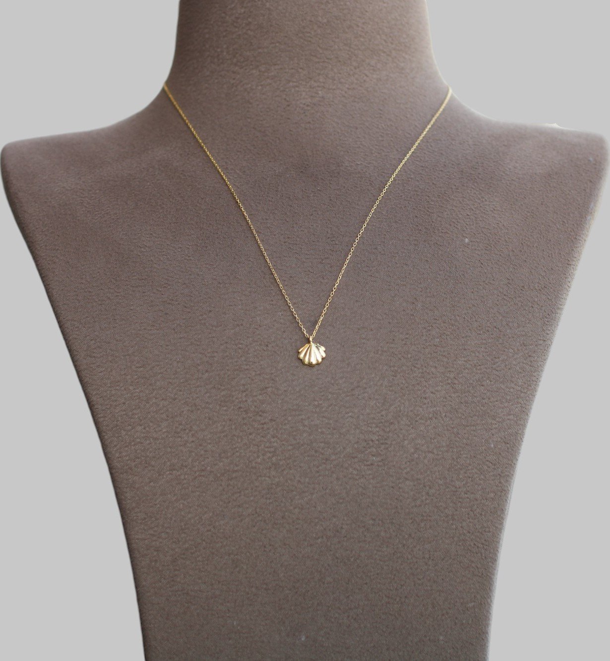 Gümüş Midye Kabuğu Kolye - Görsel 1