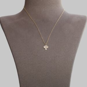 Gümüş Taşlı Hayat Ağacı Kolye