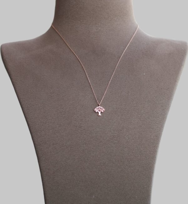 Gümüş Taşlı Hayat Ağacı Kolye