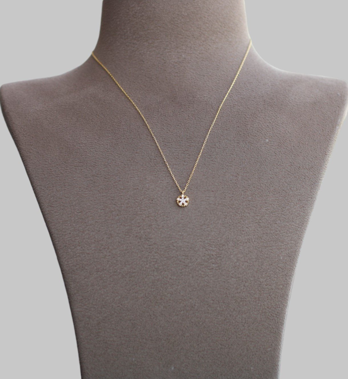 Gümüş Kar Tanesi Kolye - Görsel 1