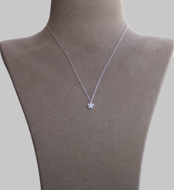 Gümüş Kar Tanesi Kolye