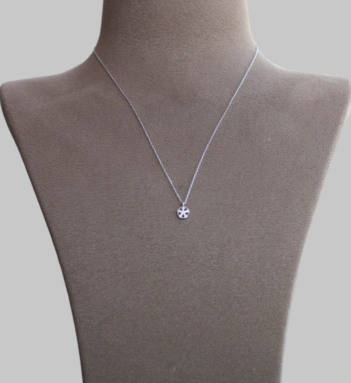 Gümüş Kar Tanesi Kolye - Görsel 2