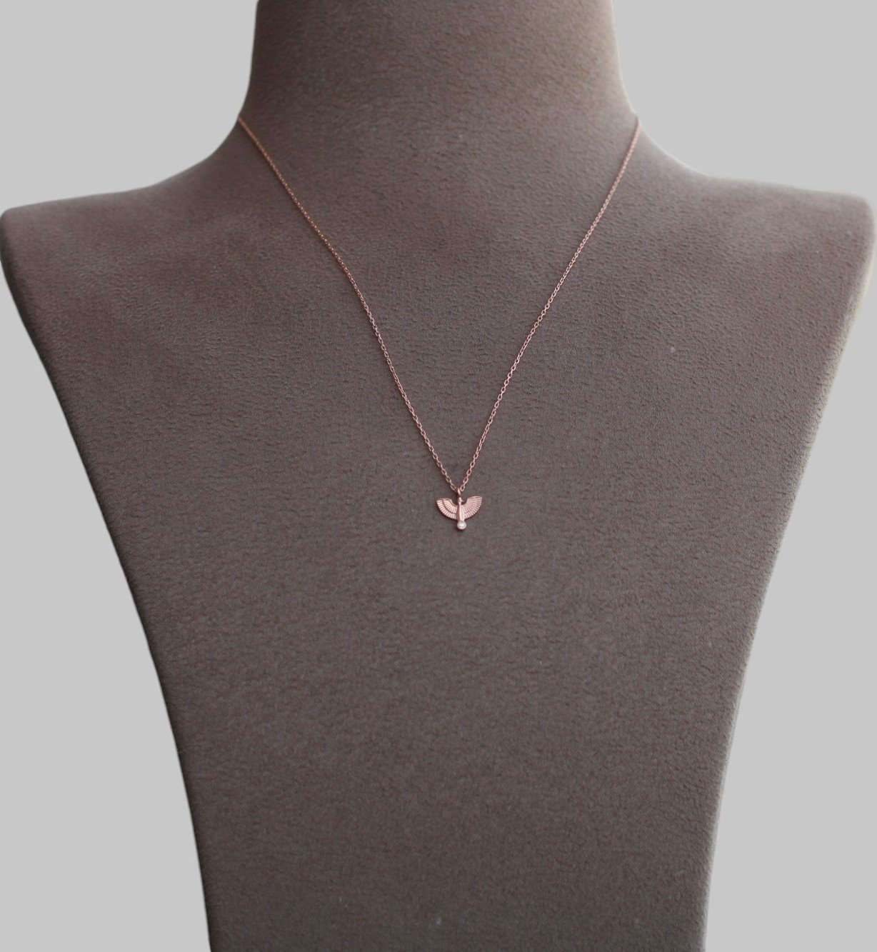 Gümüş Anka Kuşu Kolye - Görsel 3