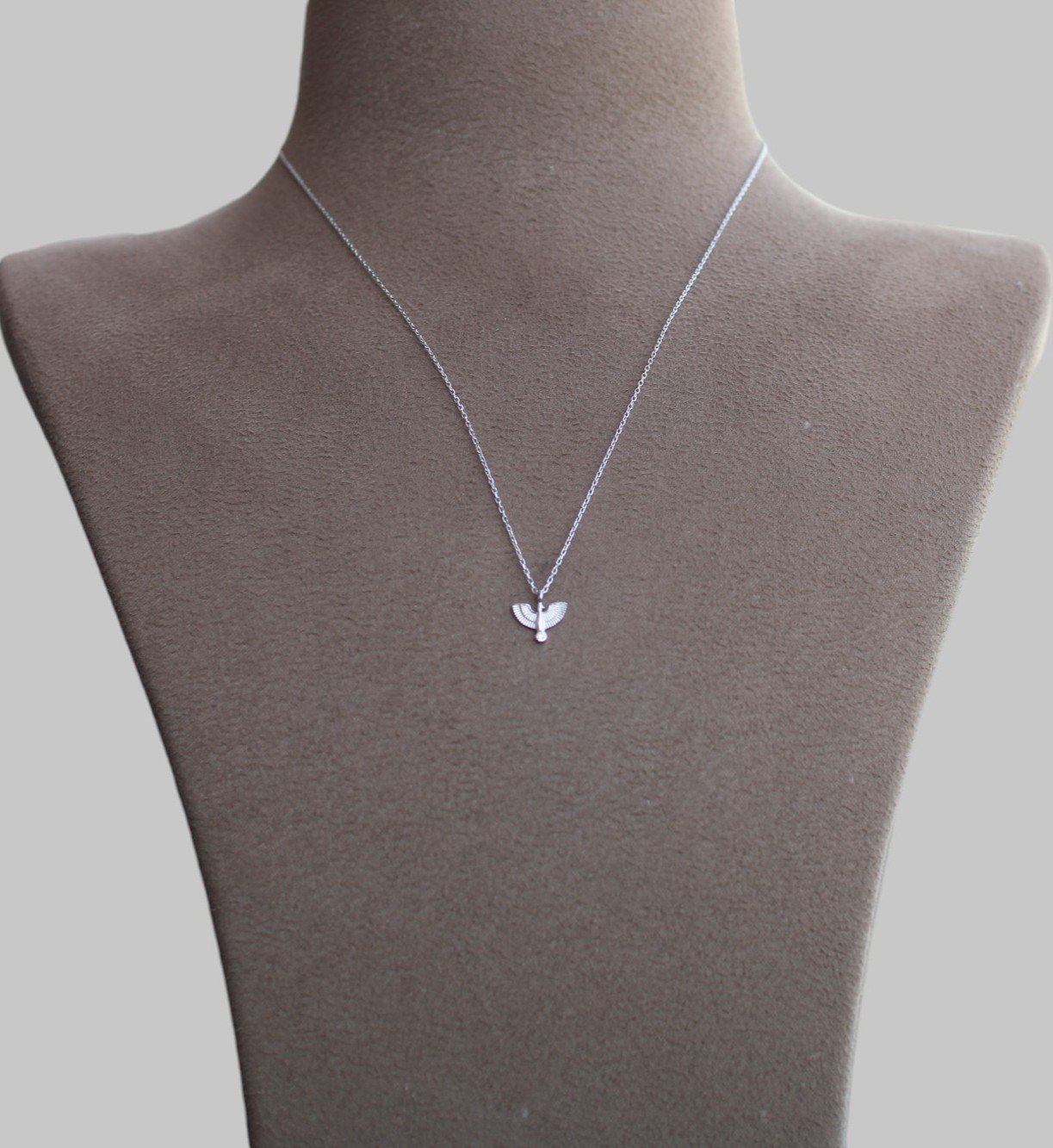 Gümüş Anka Kuşu Kolye - Görsel 2