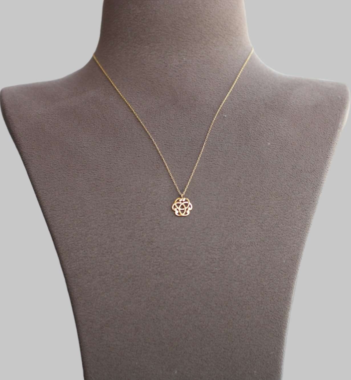 Gümüş Yaşam Çiçeği Kolye - Görsel 1