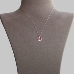 Gümüş Yaşam Çiçeği Kolye - Görsel 3