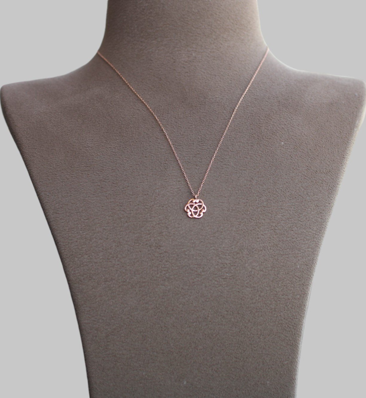 Gümüş Yaşam Çiçeği Kolye - Görsel 3