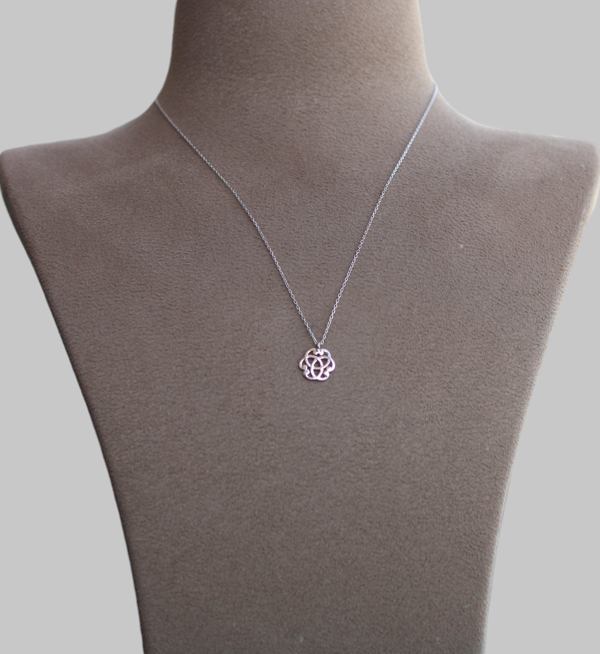 Gümüş Yaşam Çiçeği Kolye - Görsel 2