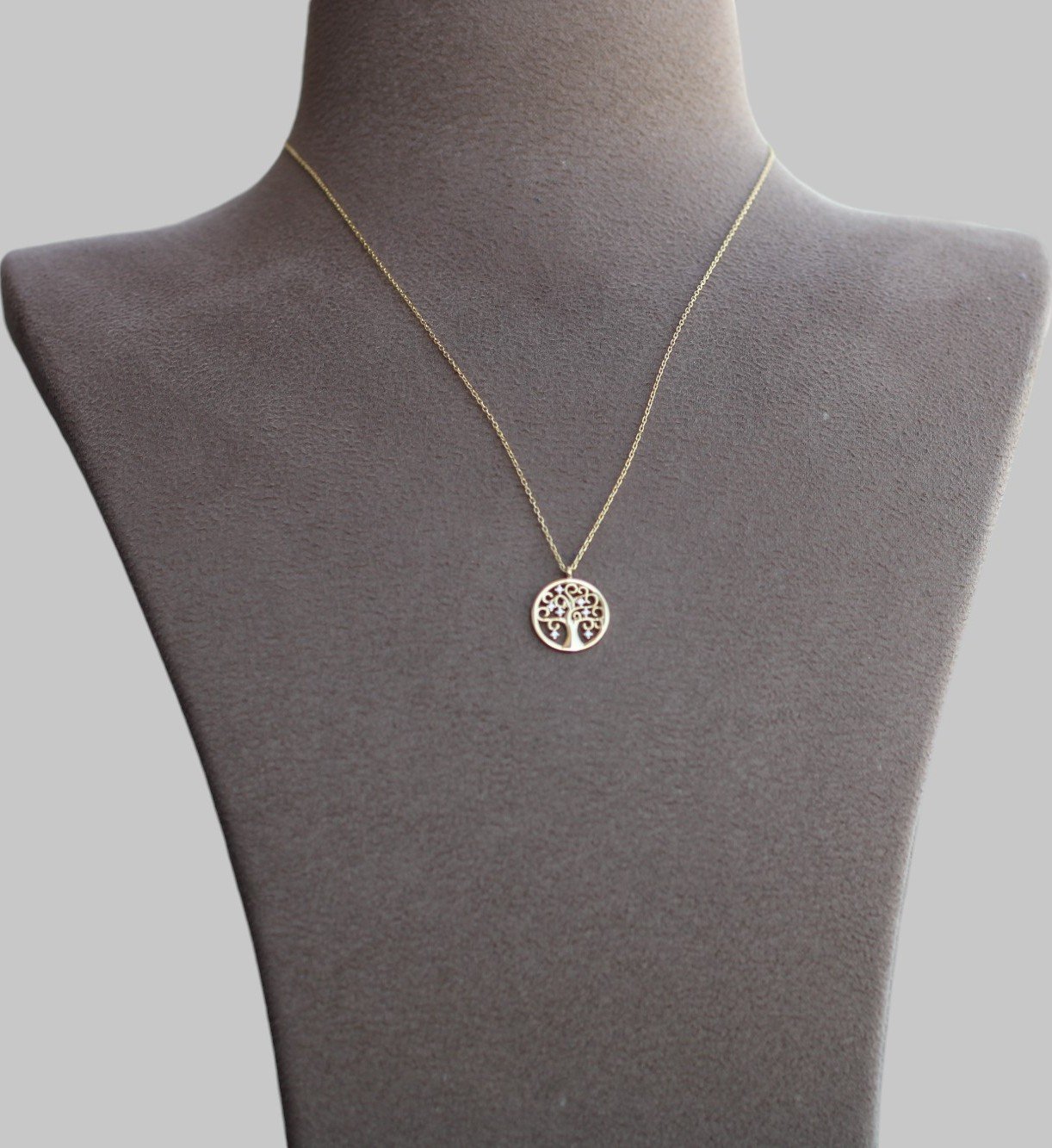 Gümüş Hayat Ağacı Kolye - Görsel 1