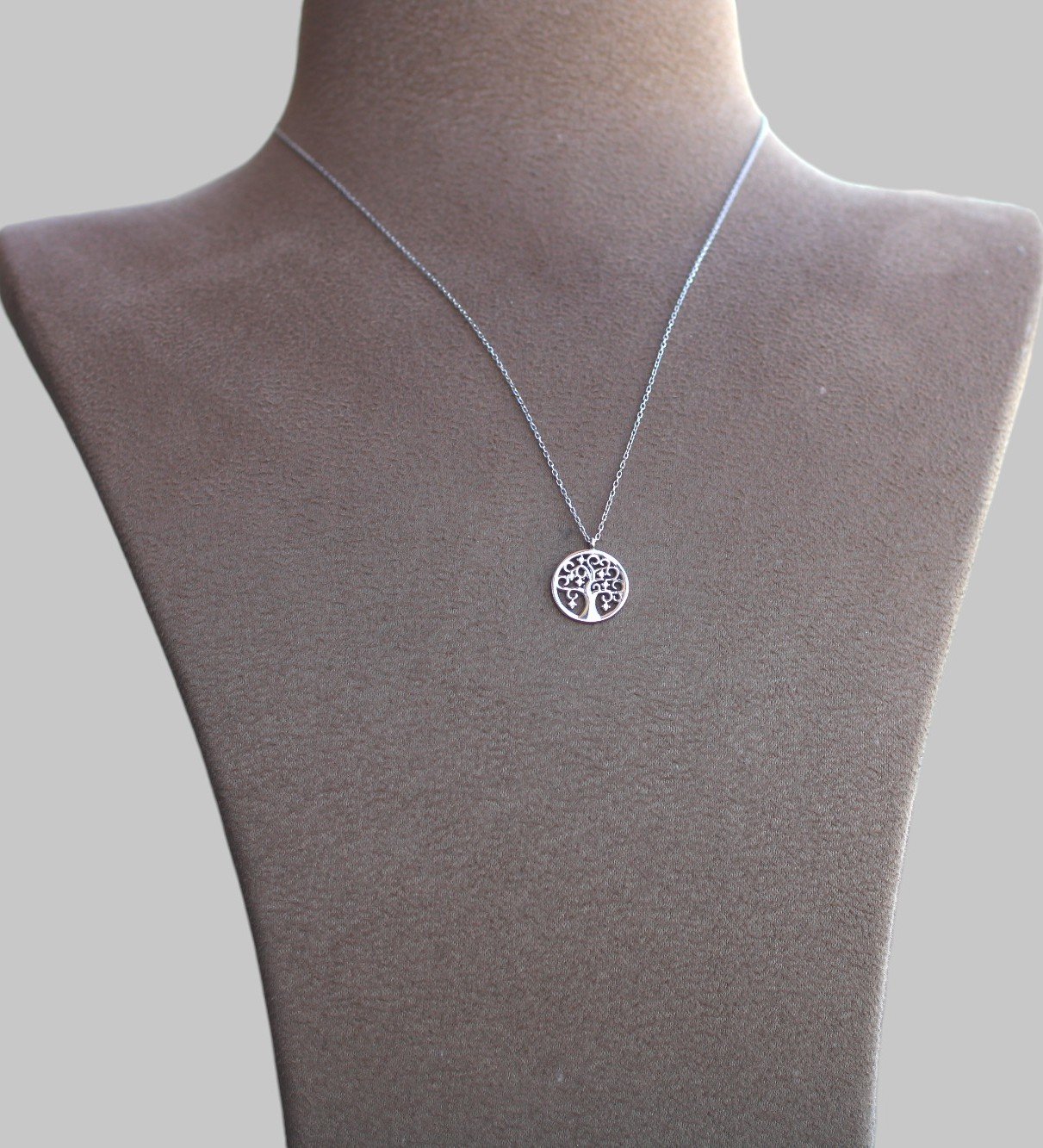 Gümüş Hayat Ağacı Kolye - Görsel 2