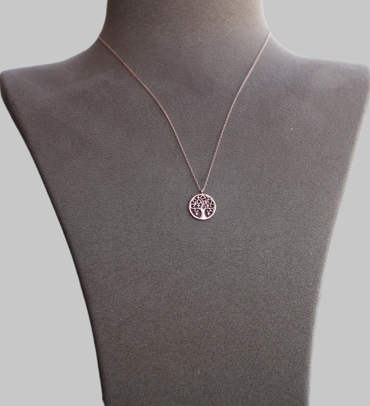 Gümüş Hayat Ağacı Kolye - Görsel 3