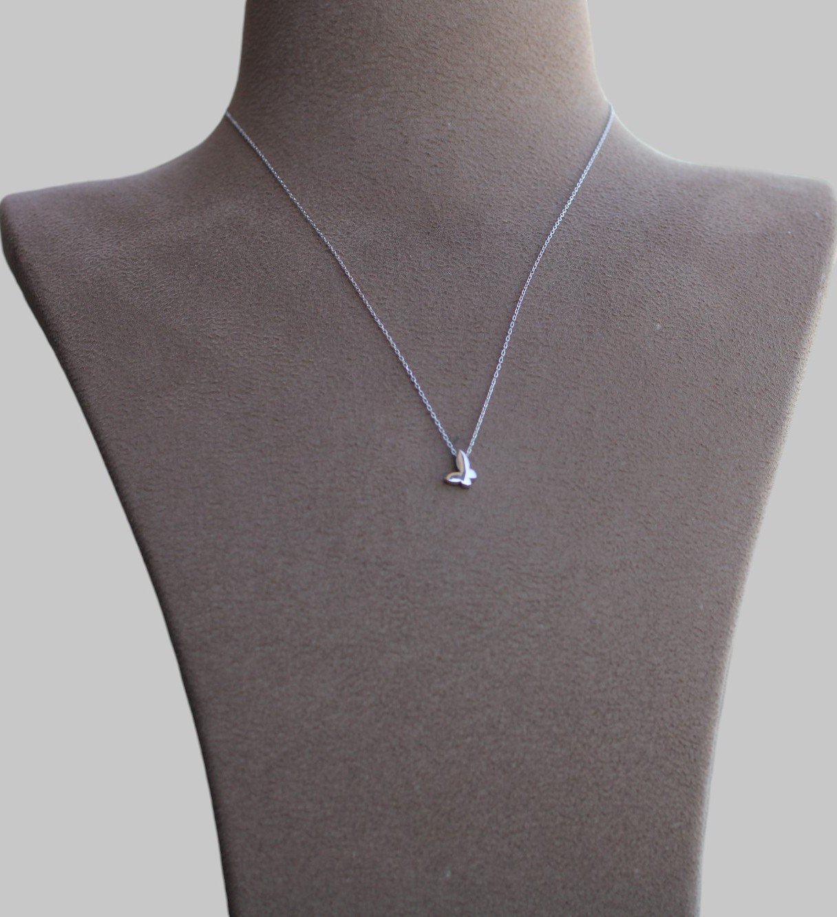 Gümüş Kelebek Kolye - Görsel 2