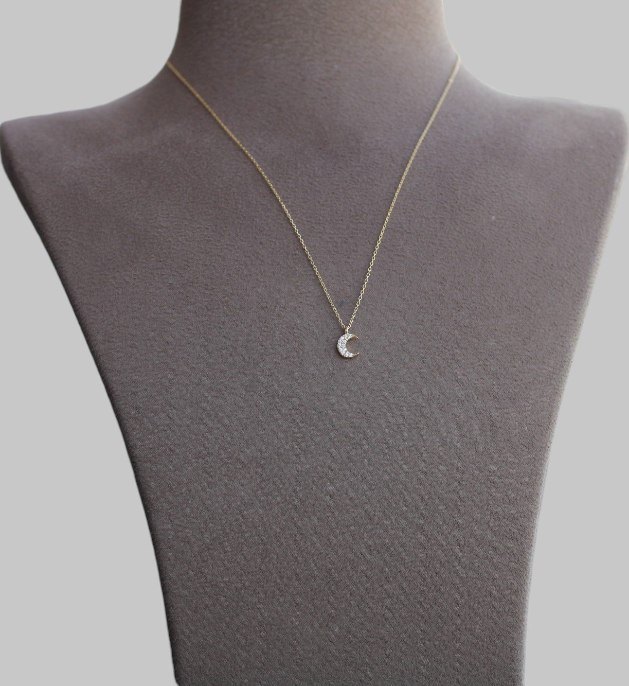 Gümüş Ay Kolye - Görsel 1