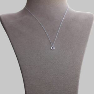 Gümüş Ay Yıldız Kolye - Görsel 2