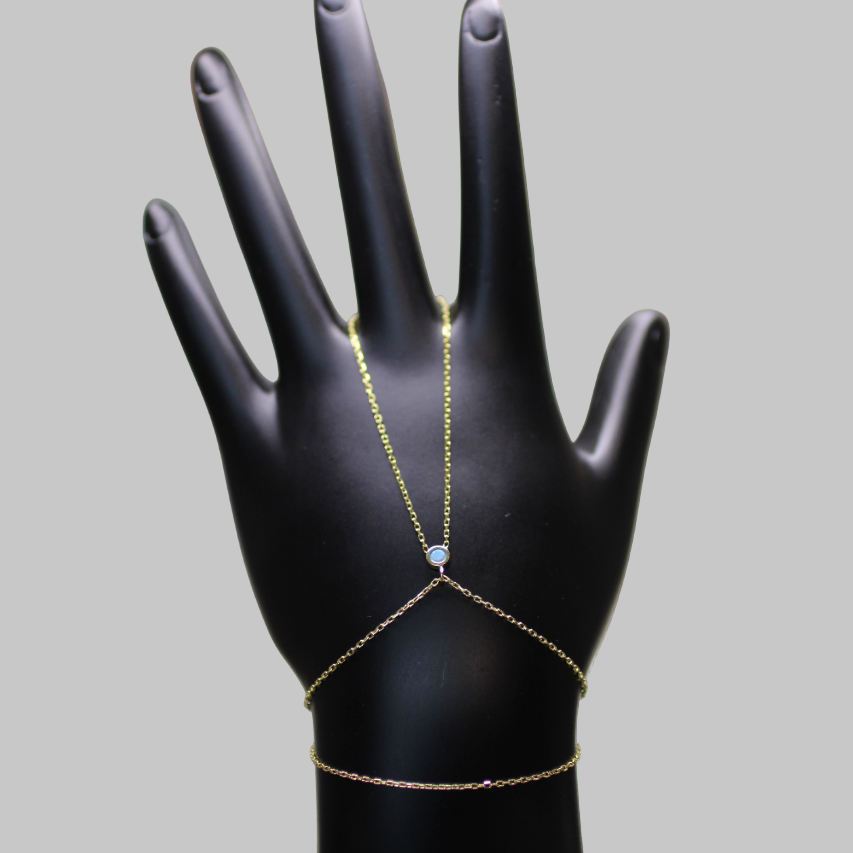 Gümüş Mavi Taşlı Şahmeran - Görsel 1