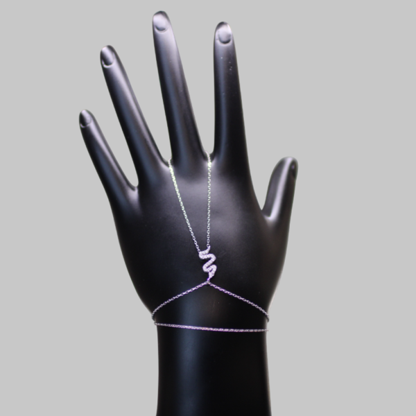 Gümüş Minimal Yılan Şahmeran