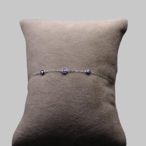 Gümüş Nazar Boncuğu Bileklik - Görsel 2