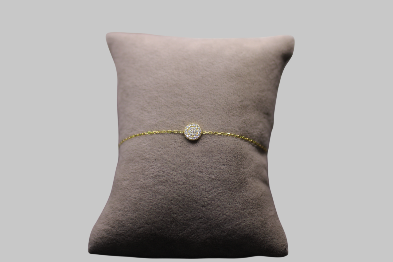 Gümüş O Taşlı Bileklik - Görsel 1