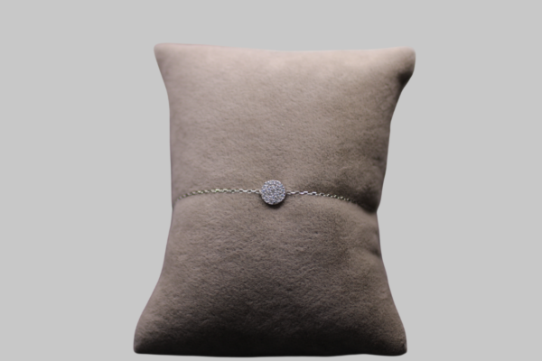 Gümüş O Taşlı Bileklik