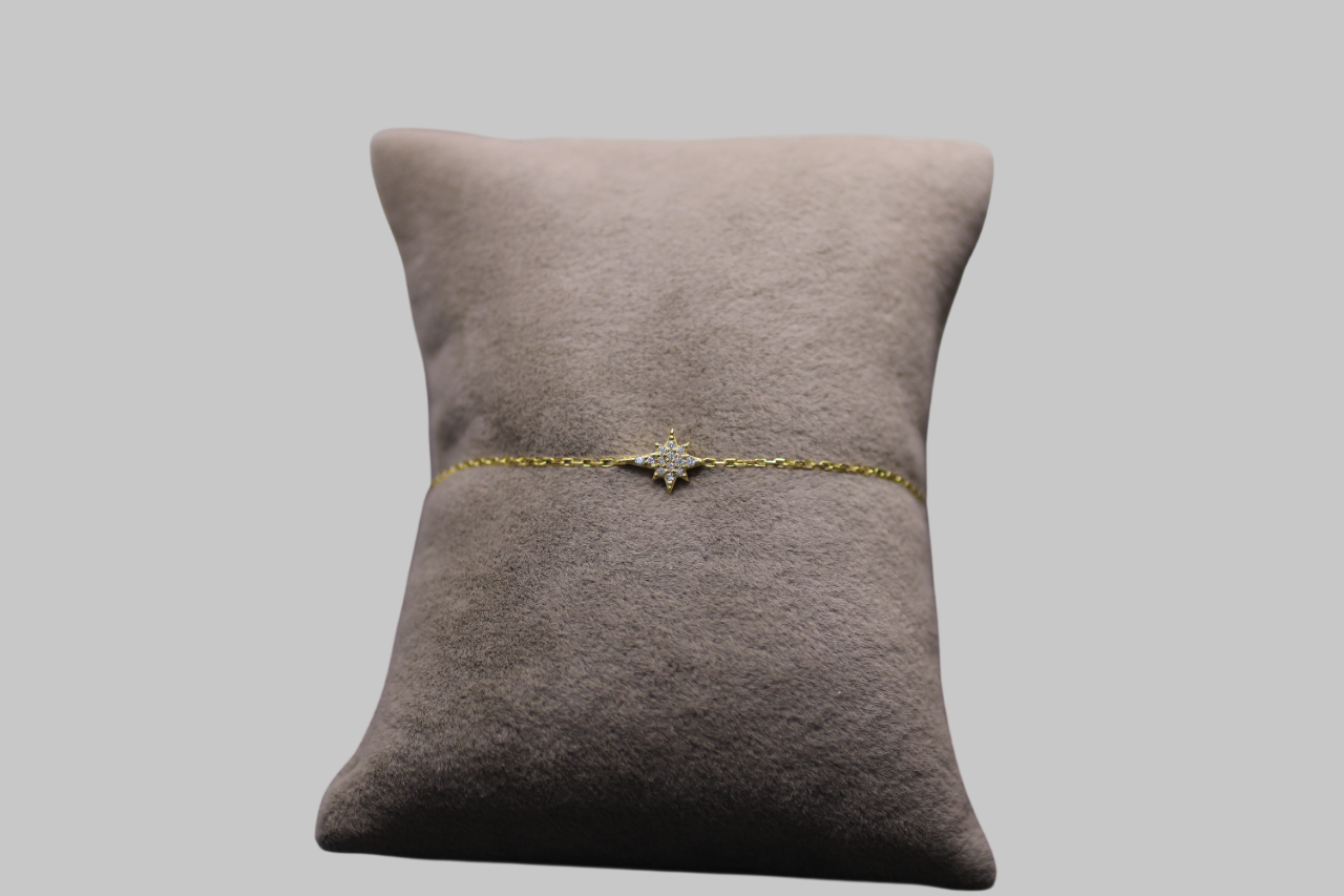 Gümüş Kutup Yıldızı Bileklik - Görsel 1