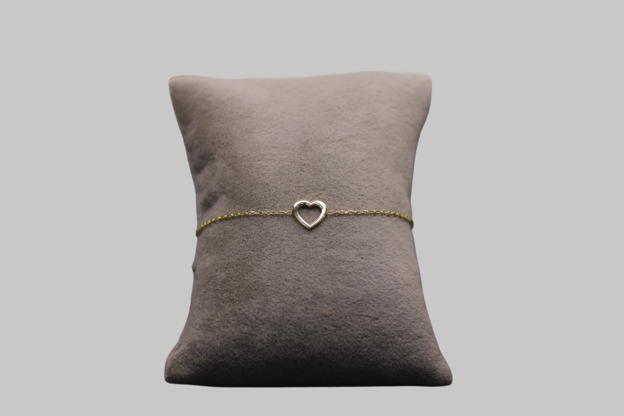 Gümüş Kalp Bileklik - Görsel 1