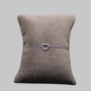 Gümüş Kalp Bileklik - Görsel 2