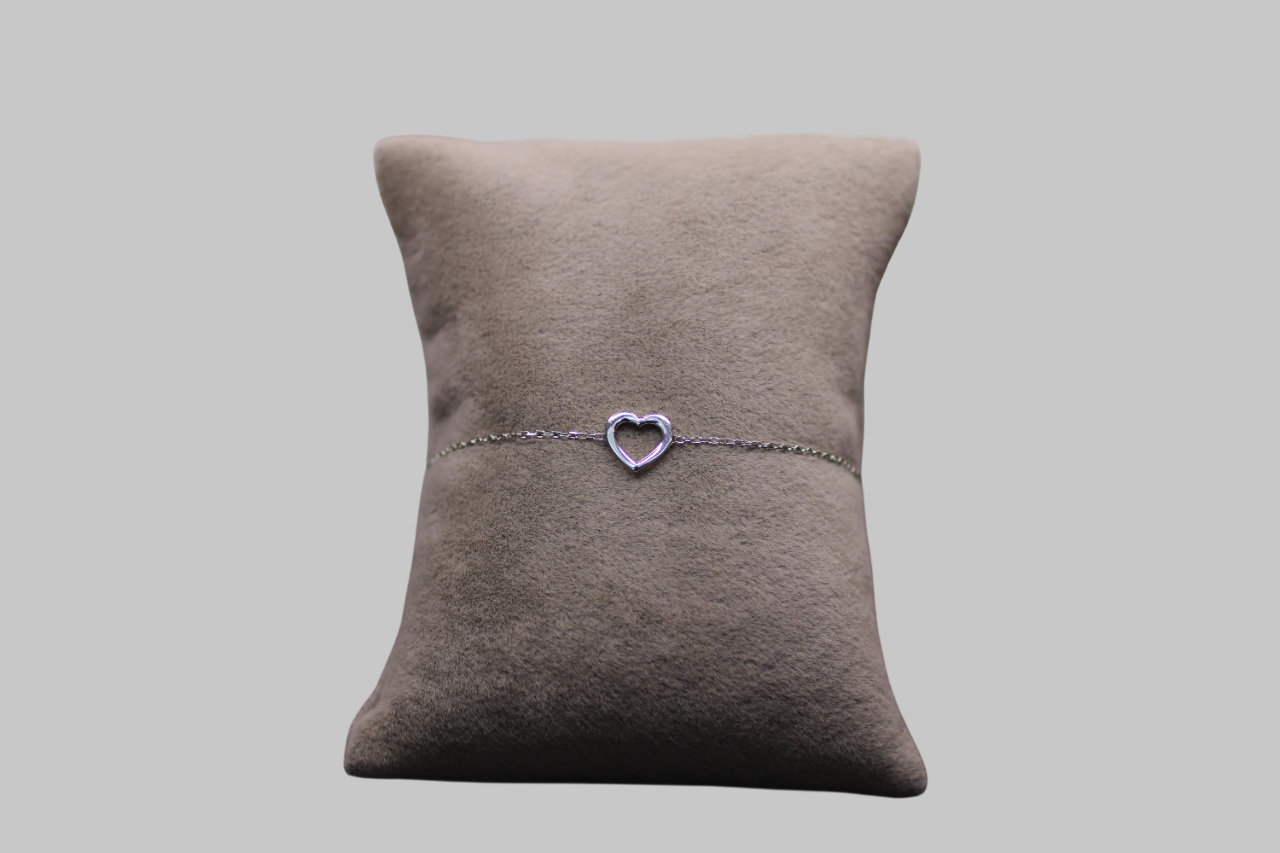 Gümüş Kalp Bileklik - Görsel 2